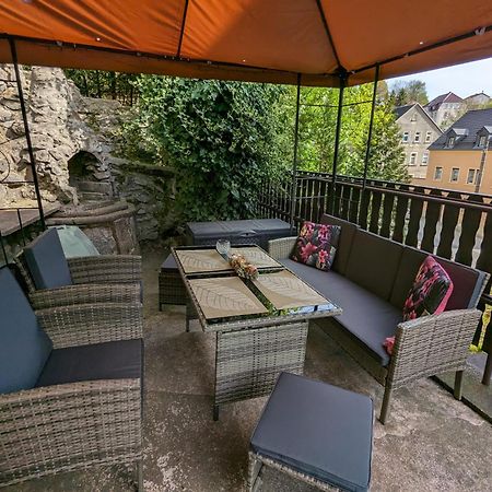 Waldblickwohnung Mit Schoener Terrasse Und Kamin Зебниц Экстерьер фото