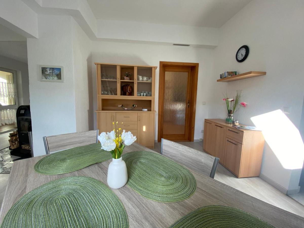 Waldblickwohnung Mit Schoener Terrasse Und Kamin Зебниц Экстерьер фото